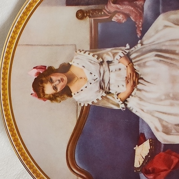 Knowles Norman Rockwells Rediscovered Women Plate Gold RARE Limited Edition - Picture 9 of 10